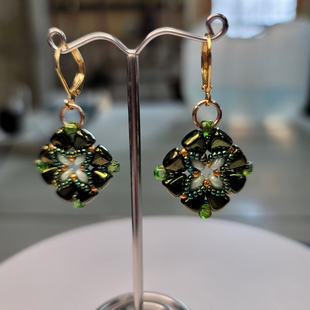 Hand-beaded Fun and Flirty Earrings